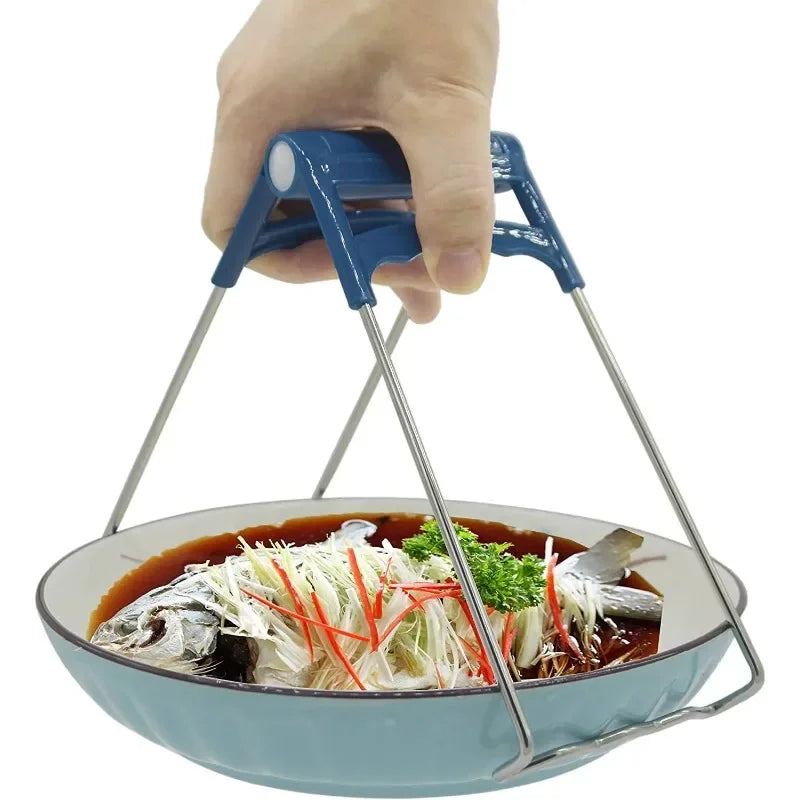 Silicone Pot Holder Clips Set of 3 – Heat Resistant Kitchen Tongs
