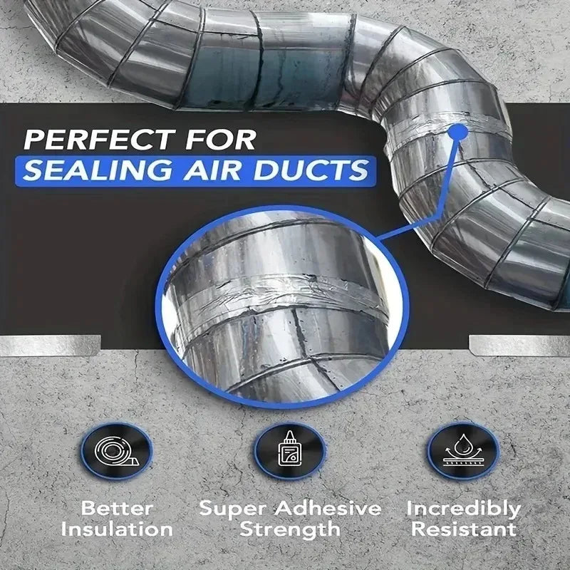 Aluminum Foil Tape – High Temp Waterproof Pipe Repair Seal