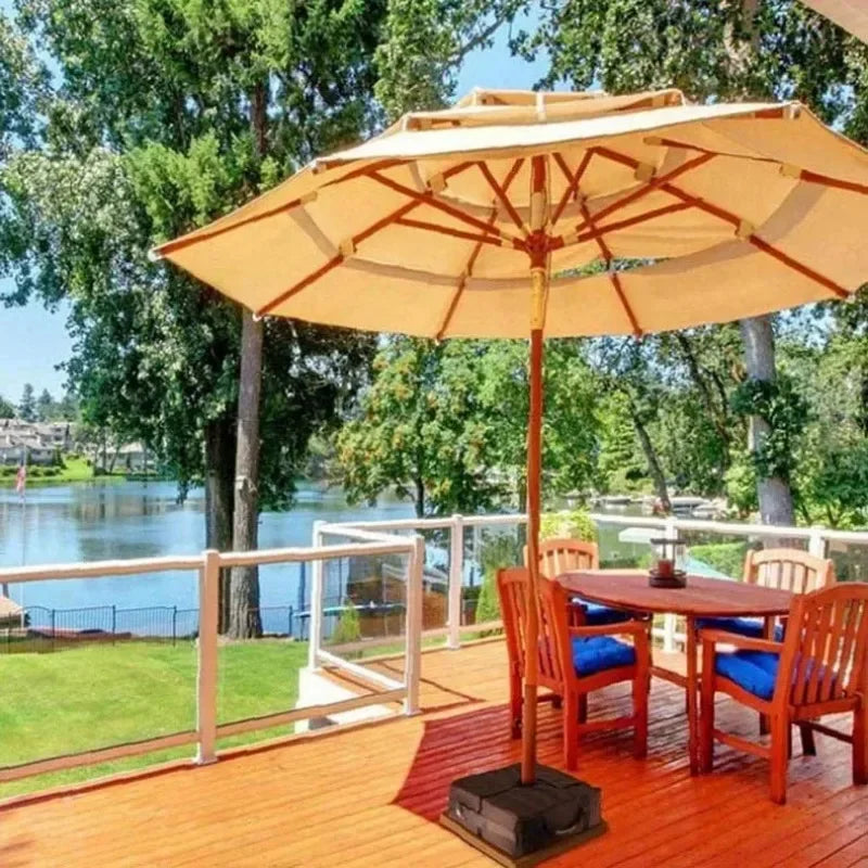Heavy-Duty Detachable Windproof Sandbag Base Stand for Portable Outdoor Patio Umbrellas Peaceful Pleasures Health and Wellness