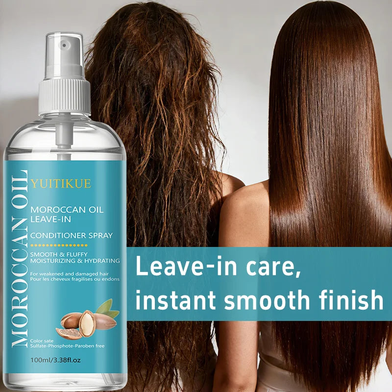 Moroccan Argan Oil Leave-In Conditioner Spray – Anti-Frizz Leave-In Conditioner Spray Peaceful Pleasures Health and Wellness