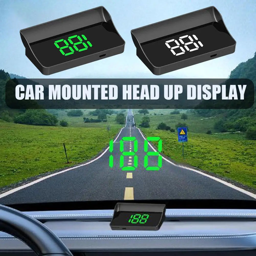 GPS HUD Windshield Speedometer – Digital Head-Up Display KMH