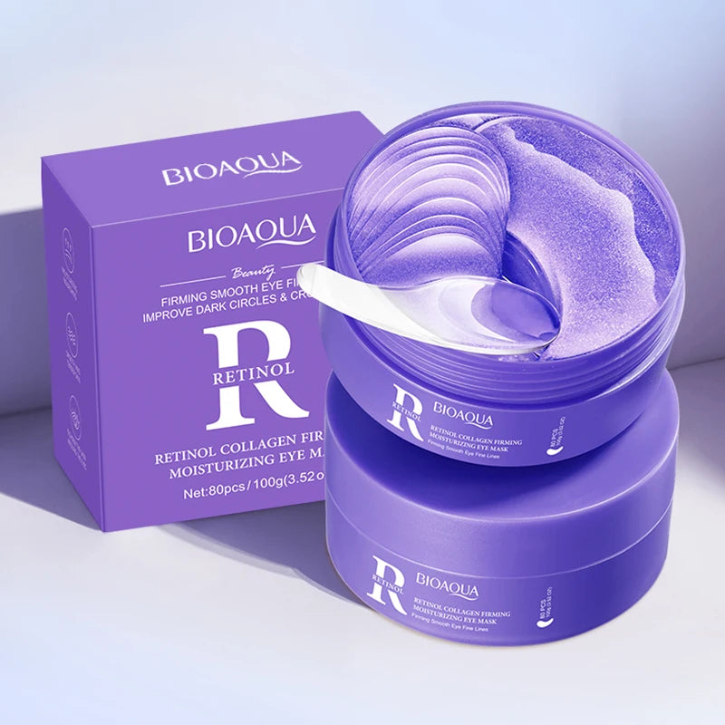 BIOAQUA Retinol Collagen Eye Mask 80pcs | Anti-Aging & Dark Circles