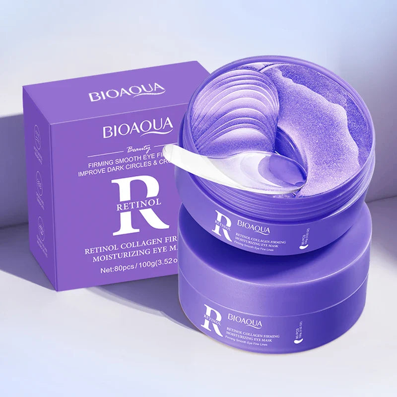 BIOAQUA Retinol Collagen Eye Mask 80pcs – Dark Circles & Anti-Aging