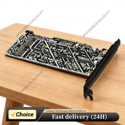PH4225 PCIe 5.0 X8 to Dual M.2 NVMe SSD Adapter Card Support X4X4 Bifurcation Raid Expansion Board for Enterprise SSD Slot Peaceful Pleasures Health and Wellness
