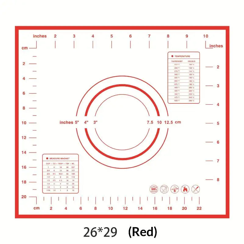Silicone Baking Mat – Non-Stick Pastry Rolling & Kneading Pad