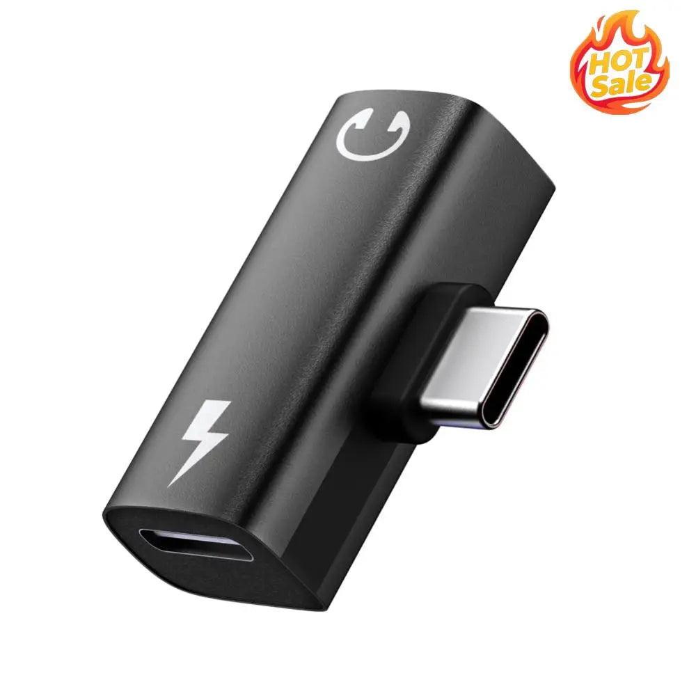 2-in-1 USB-C to 3.5mm Audio & PD 30W Charging Adapter Splitter
