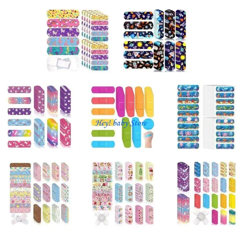 Kids Cartoon Bandages – Waterproof Adhesive Plasters, 50pcs