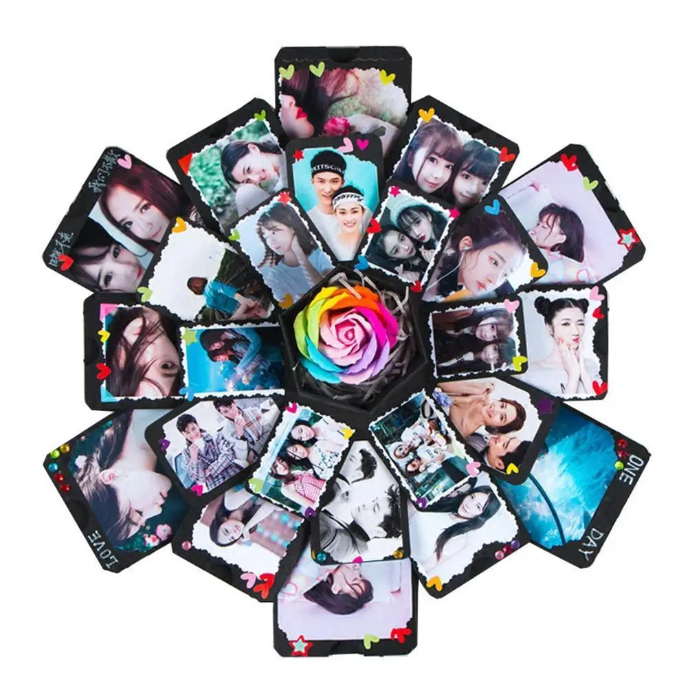 DIY Explosion Photo Album Gift Box – Scrapbook Surprise