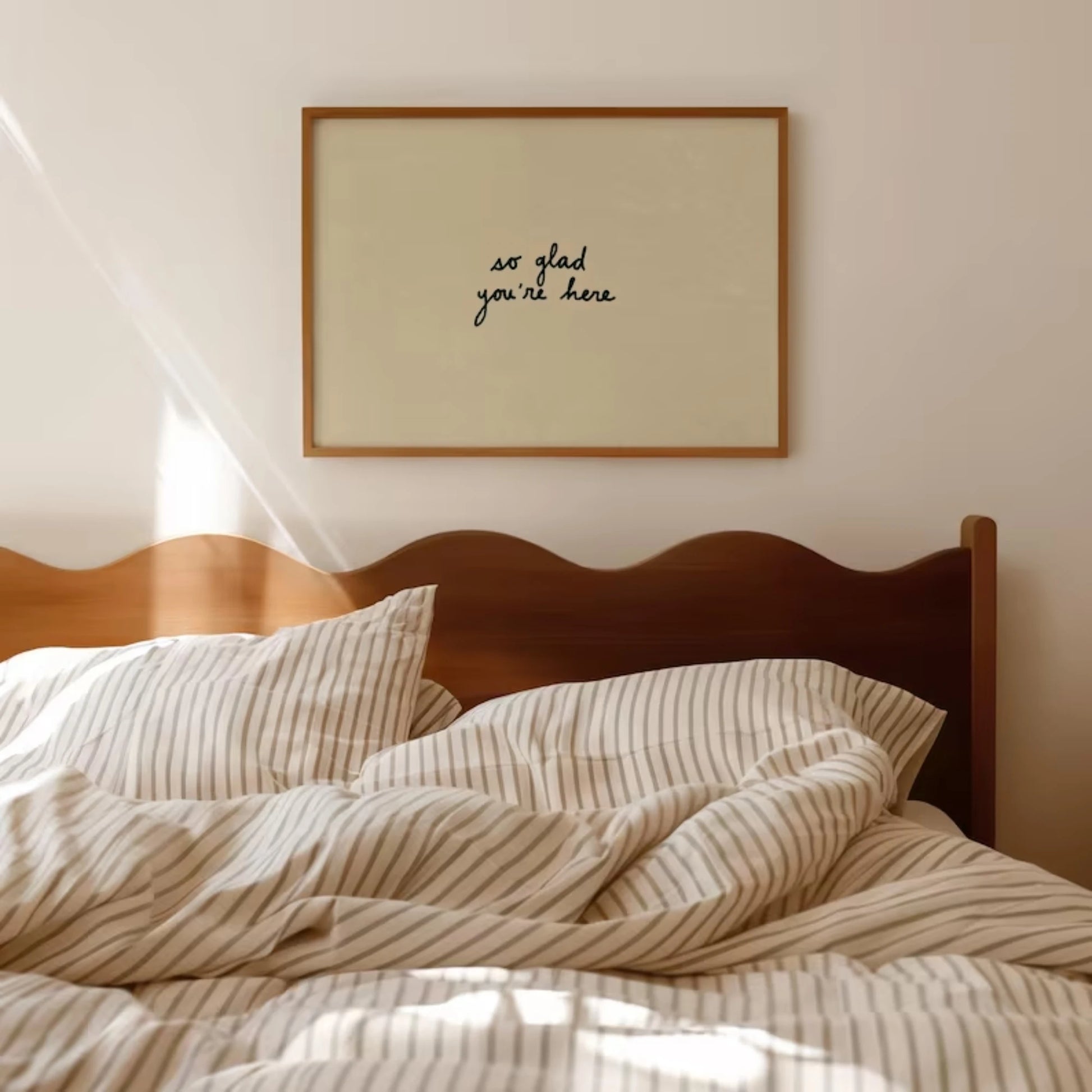 So Glad You're Here Entryway Wall Art Print Canvas Painting Poster Picture For Living Room,Guest Room Bedroom Home Decor Peaceful Pleasures Health and Wellness