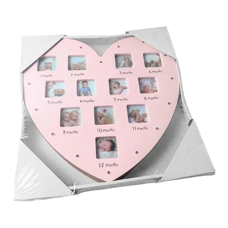 Baby's First Year Photo Frame with Light | 12 Month Milestone