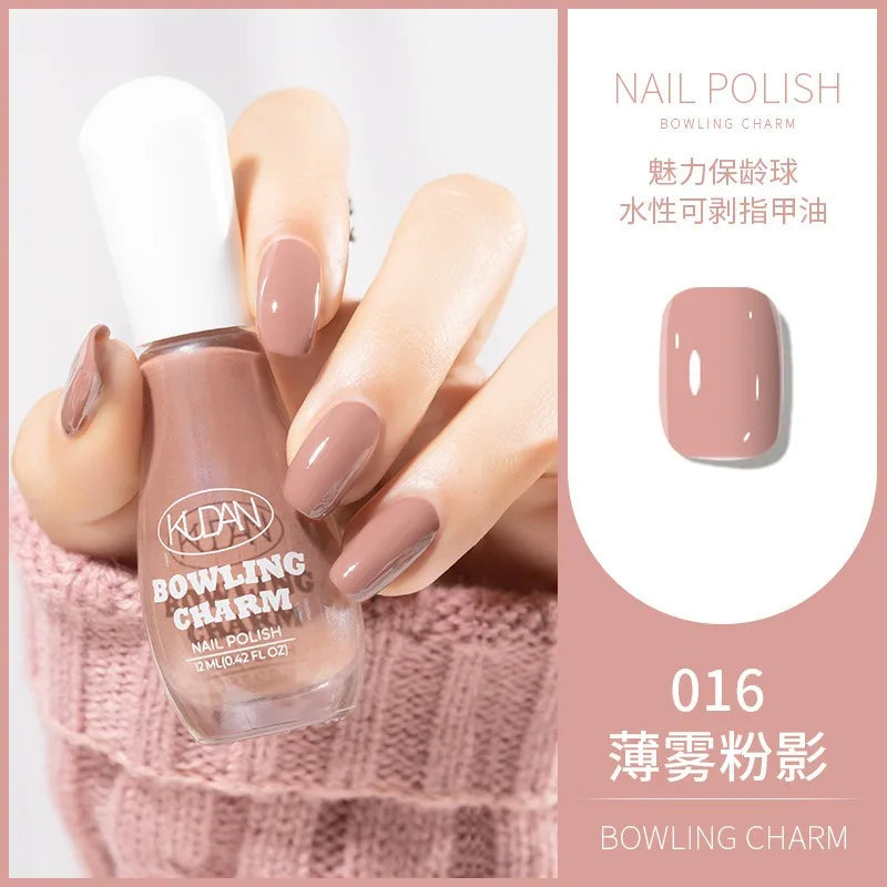 40 Colors Water-Based Nail Polish | Quick Dry No-Lamp Tearable
