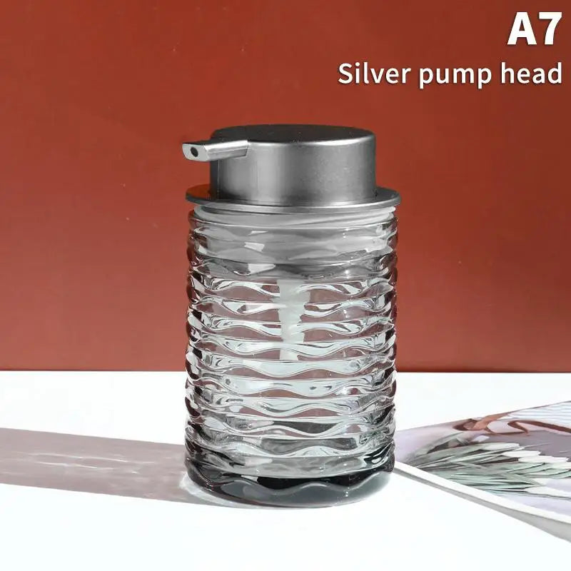 Glass Foaming Soap Dispenser | Stylish Countertop Pump Bottle