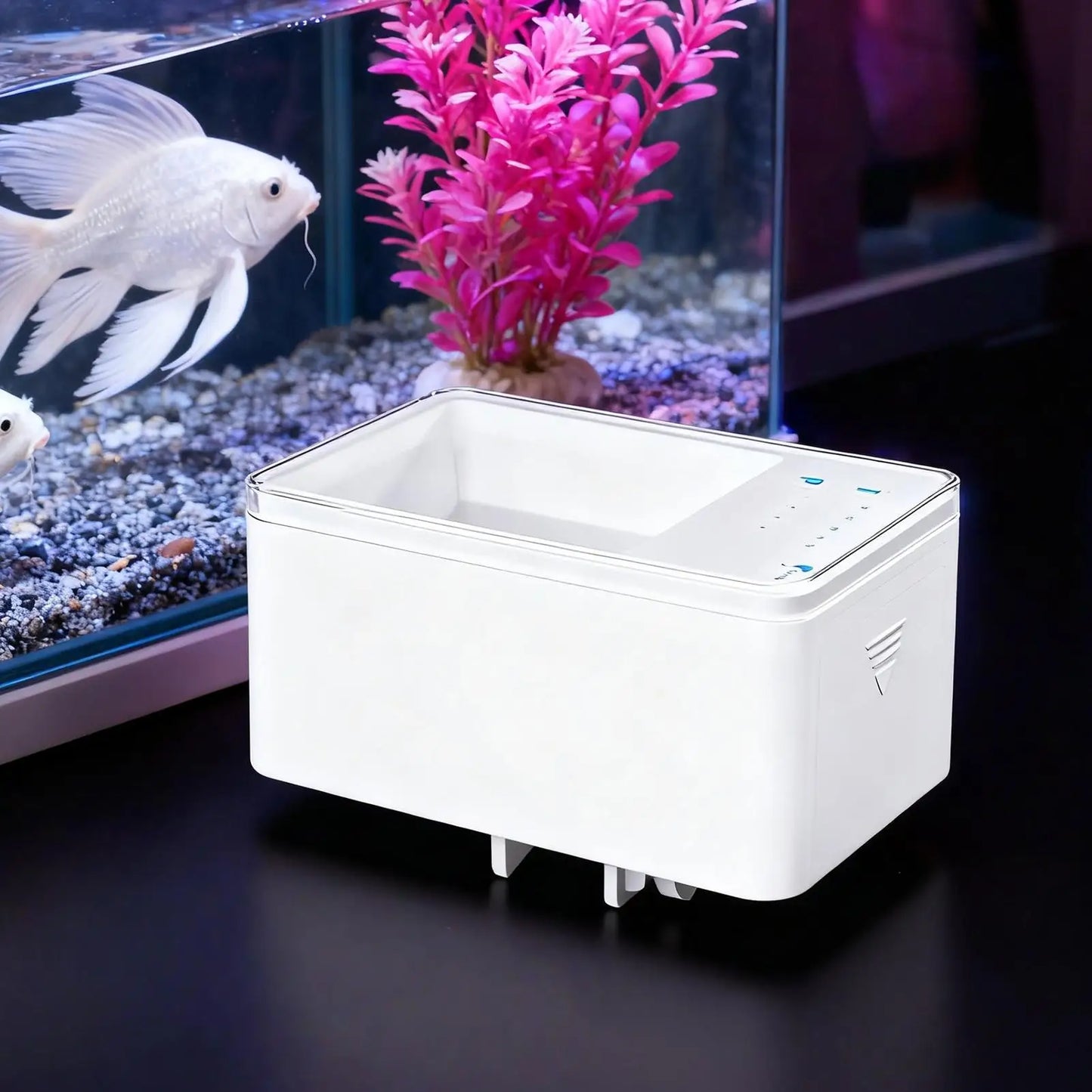 Automatic Fish Feeder For Aquarium Adjustable Battery Powered Tank Food Dispenser Automatic Betta Fish Feeder For Freshwater Peaceful Pleasures Health and Wellness