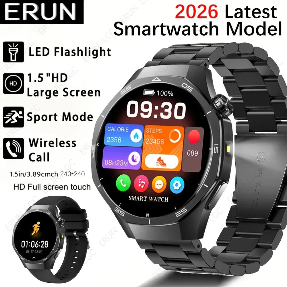 ERUN Smart Watch – Calls, Sports Modes & Remote Camera Control
