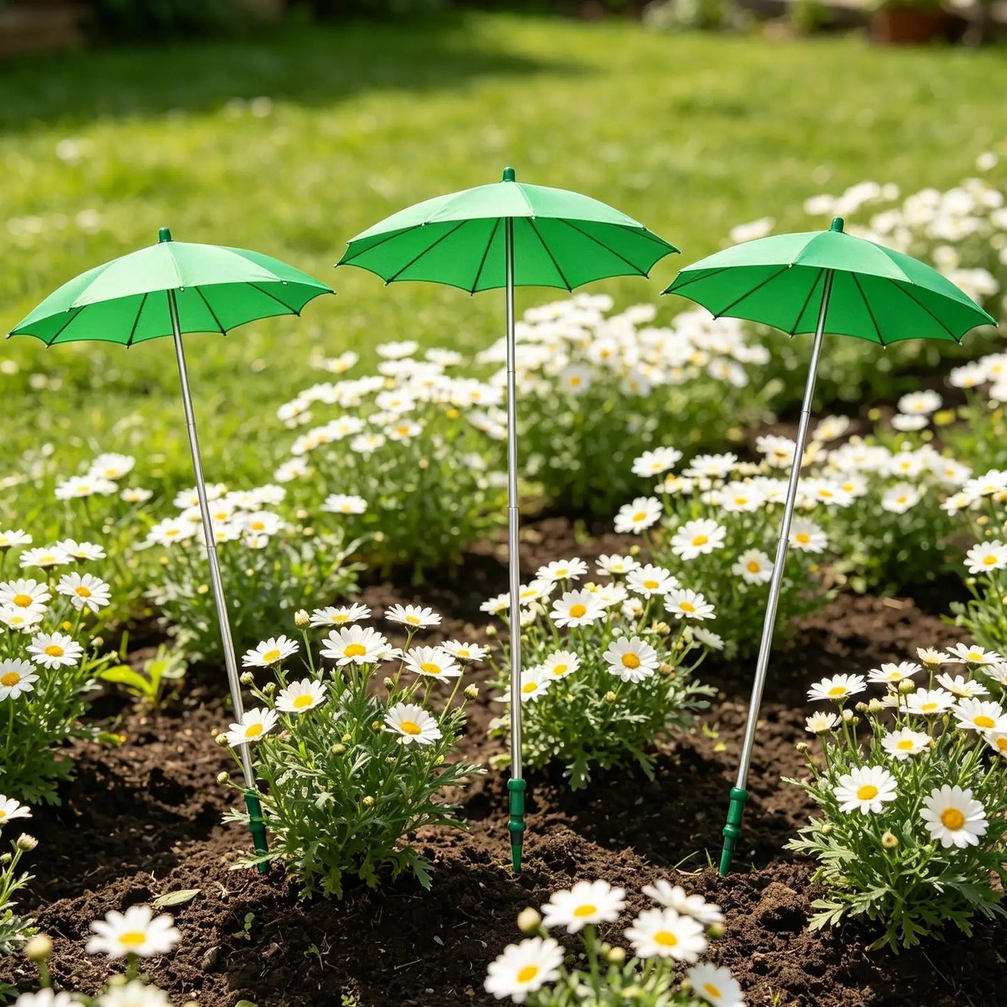 Plant Umbrella 3 Piece Retractable Sun Shade Umbrella Shade For Potted Plants For Garden Balcony Seedlings Flower Beds Peaceful Pleasures Health and Wellness
