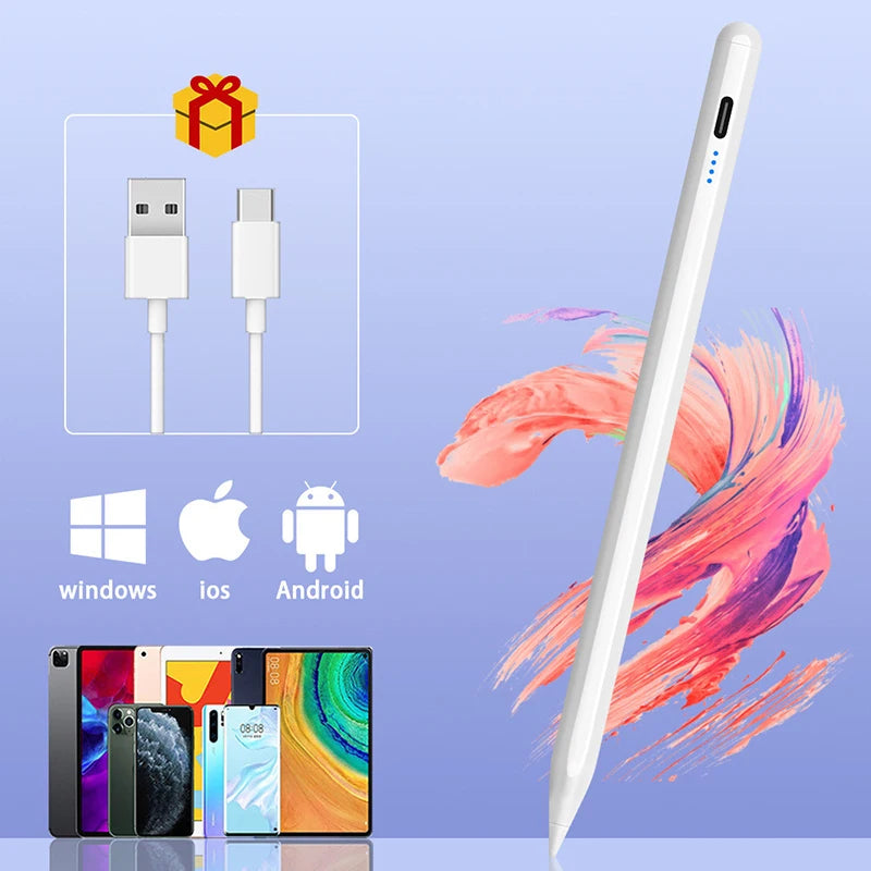 Stylus Pen For Phone Touch Pencil For Cell Phone Stylus Pen For Android Universal Tablet Pencil Stylus For All Screens Drawing Peaceful Pleasures Health and Wellness White