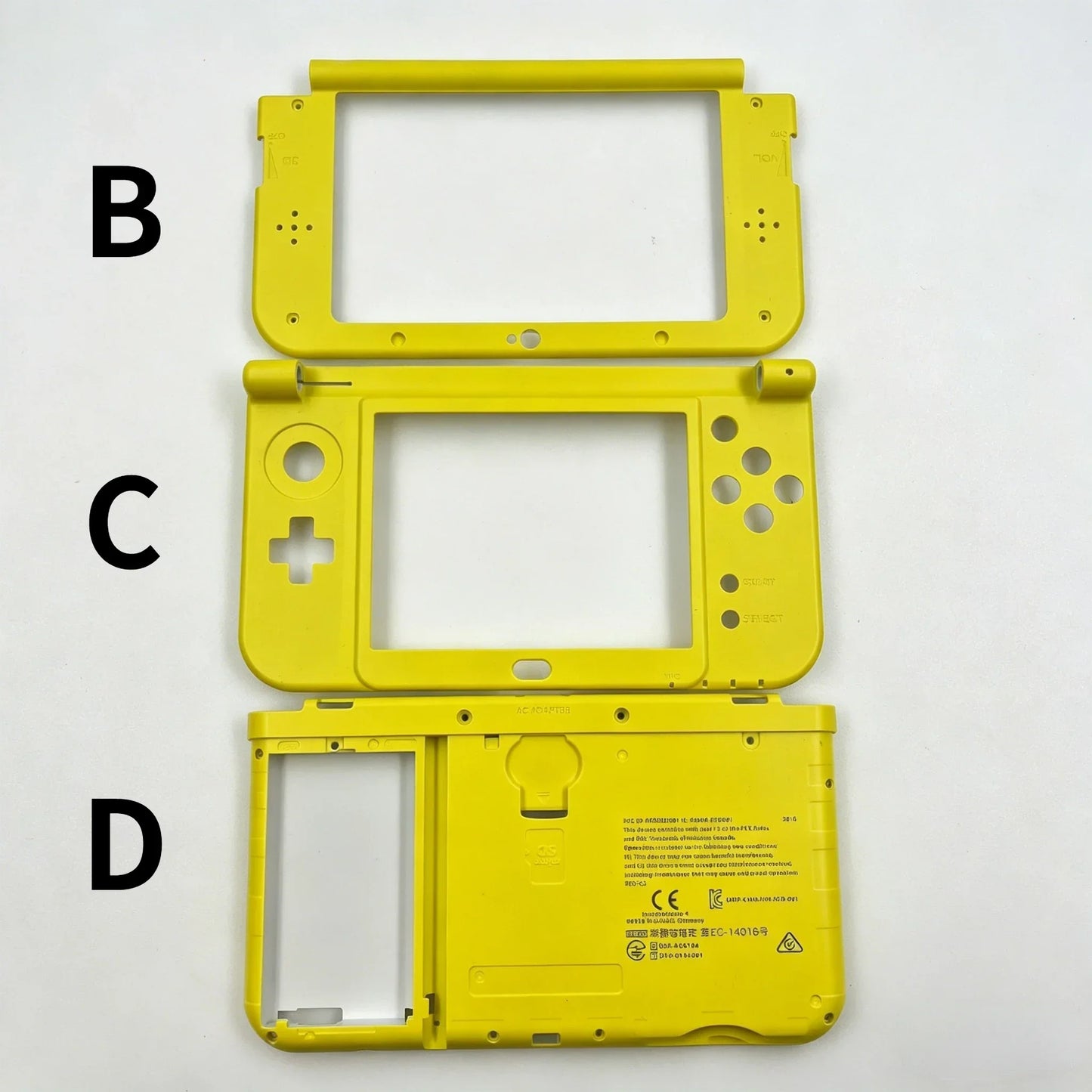 For NEW 3DS XL Replacement Complete Housing Case Set Middle Housing Shell Hinge Part Bottom Middle Shell Cover Plastic Frame Peaceful Pleasures Health and Wellness