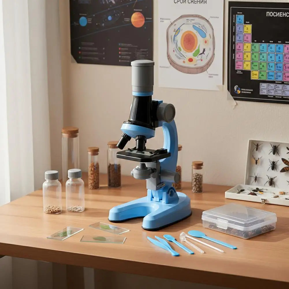 Children's Microscope Toys Science Education Portable Biology