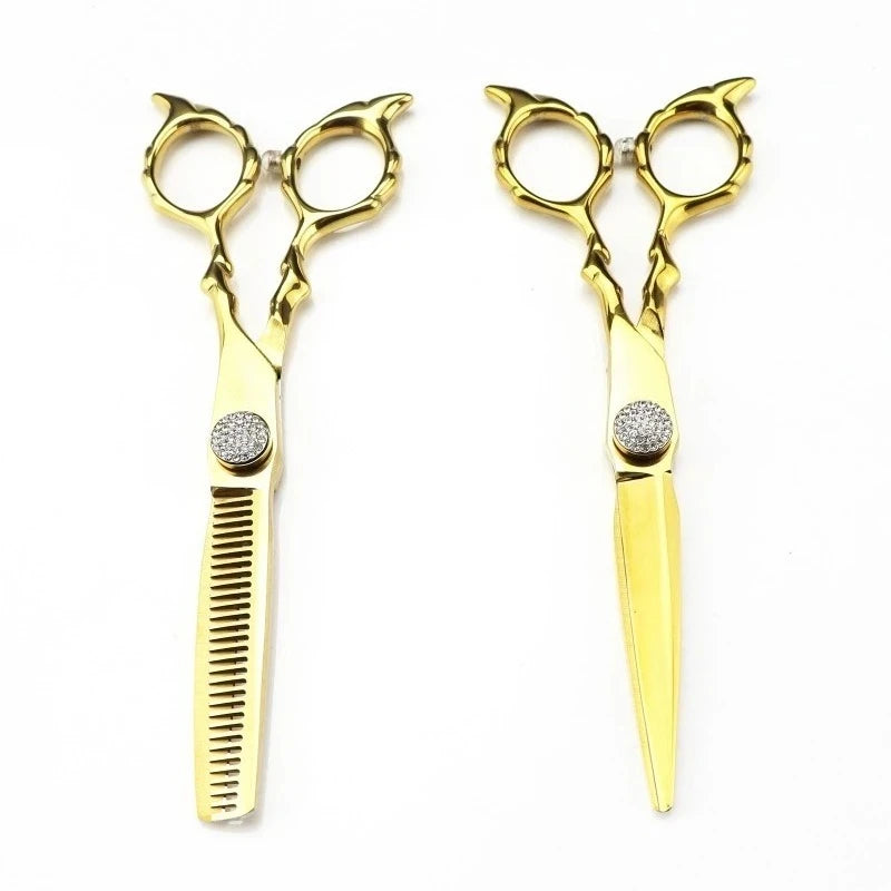 Professional Japan 440c 6 '' Upscale Cross Scissor Hair Scissors Haircut Thinning Barber Cutting Shears Hairdressing Scissors Peaceful Pleasures Health and Wellness