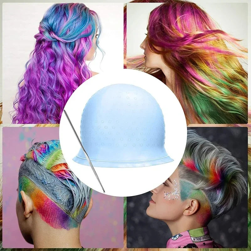 Advanced Quality Hair Dye Tool Silicone Material Barber Shop Special Pick Dyeing Cap Peaceful Pleasures Health and Wellness