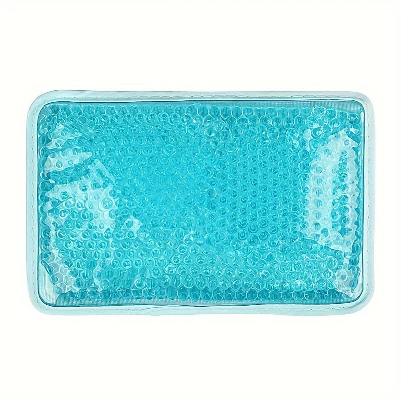 Hot Compress Gel Ball Ice Pack Pvc Double-Sided Pillow, Hot and Cold Compress Heating Pack with Strap, Handheld Ice Pack, Three Colors, Single Pack Peaceful Pleasures Health and Wellness Blue