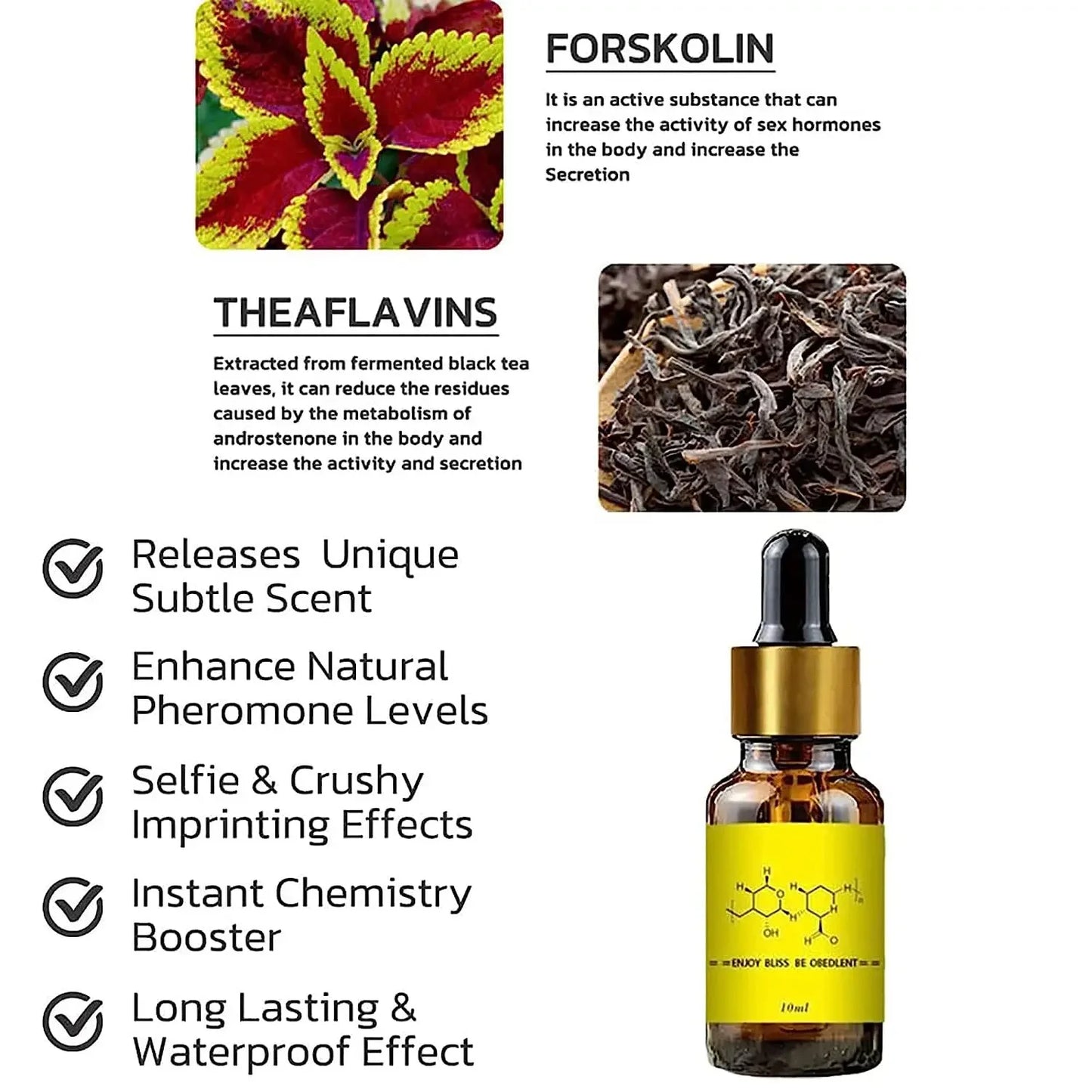 Strong Androstenone Pheromone Men And Woman Sexually Stimulating Oil Entice and Ensnare Your Dreams Long Lasting Sexy Oil 10ML Peaceful Pleasures Health and Wellness