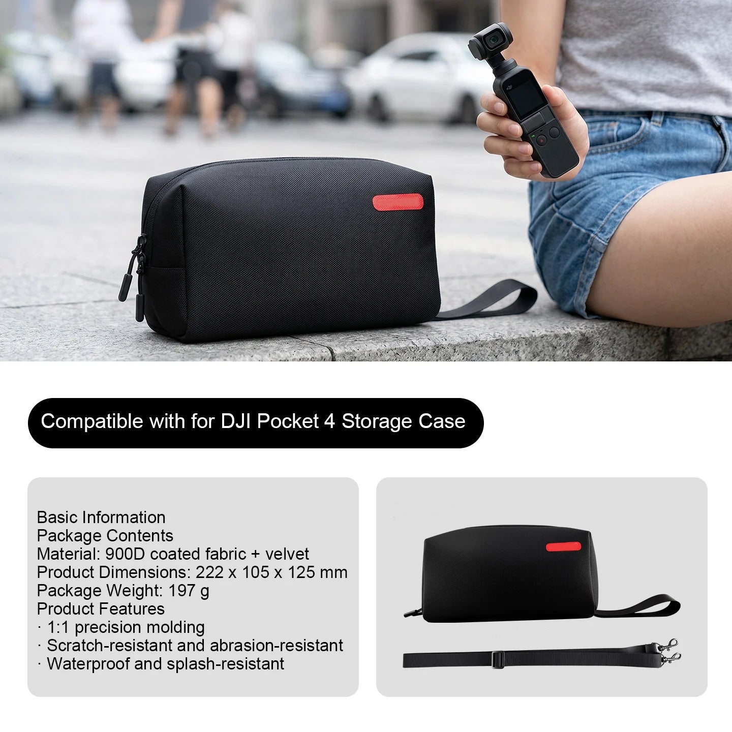 Travel bag For DJI Pocket 4/3 Waterproof Shockproof Large Capacity Storage Bag For Action 6 5 Pro 4 Smart Interior Organization Peaceful Pleasures Health and Wellness