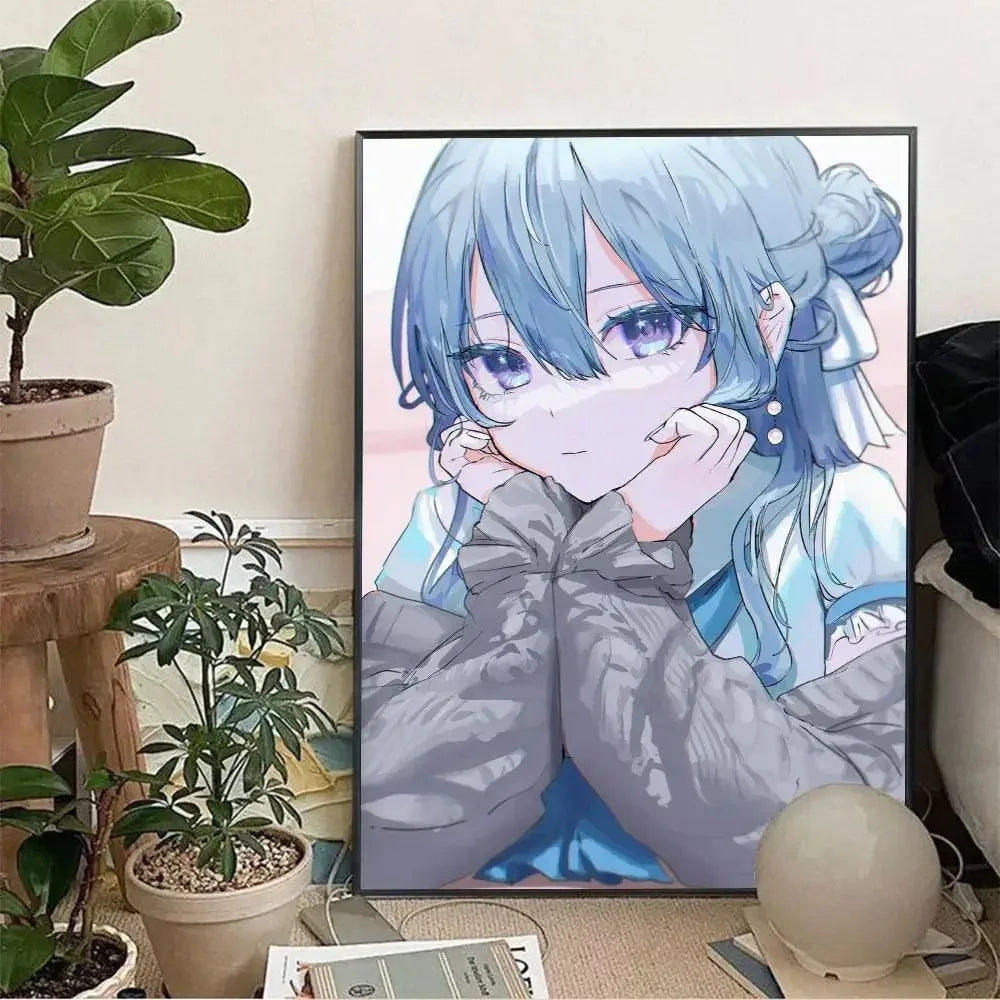 Hoshimachi Suisei Hololive Anime Canvas Wall Art Poster