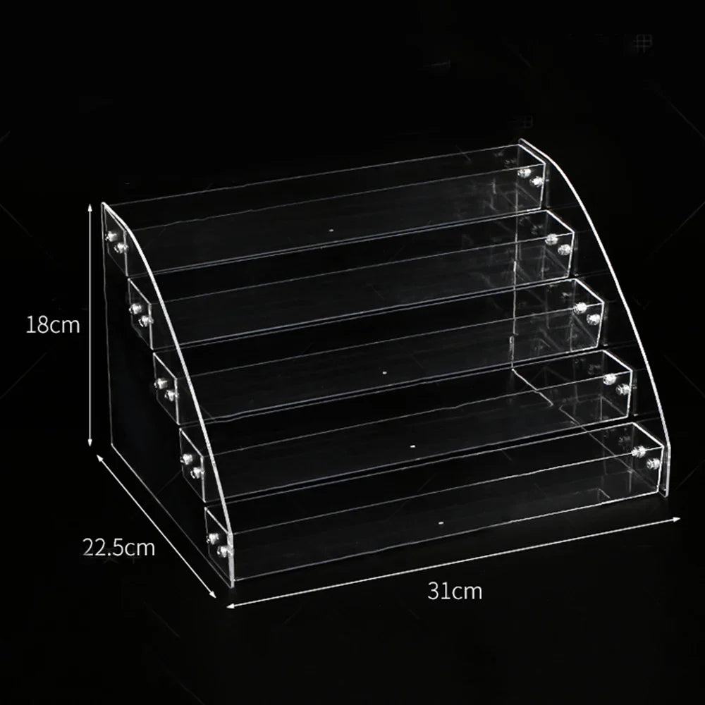 Acrylic Nail Polish Display Stand – 2 to 7 Tier Clear Organizer