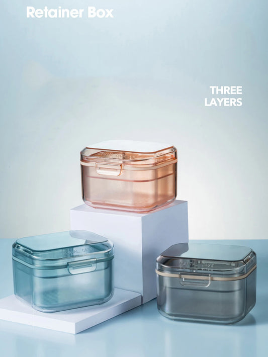 1PCS Portable Invisible Braces Box For Storing Orthodontic Appliances Braces Ceaning Box and Storage Box Peaceful Pleasures Health and Wellness