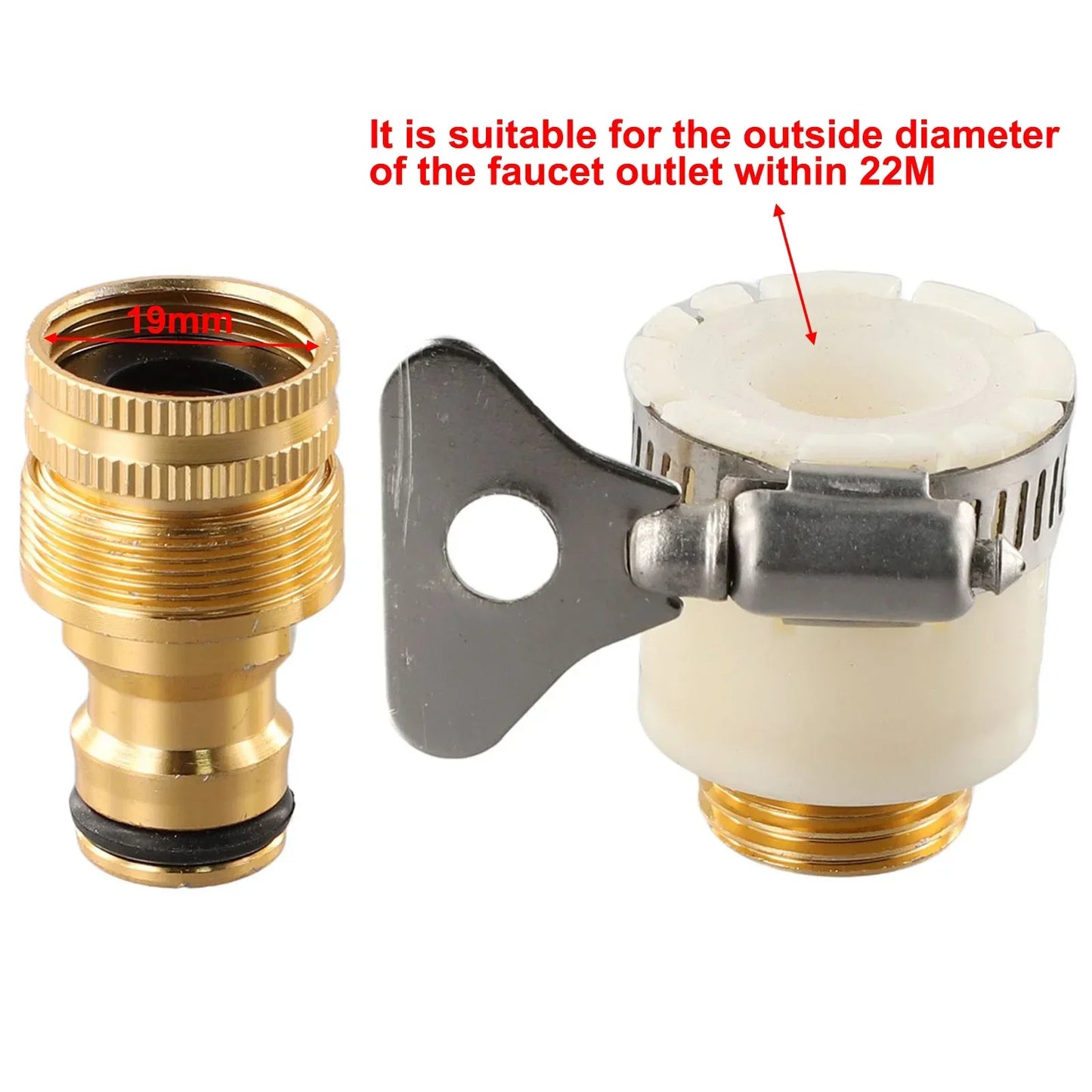 15–23mm Universal Faucet Tap Adapter for Garden Hose & Home
