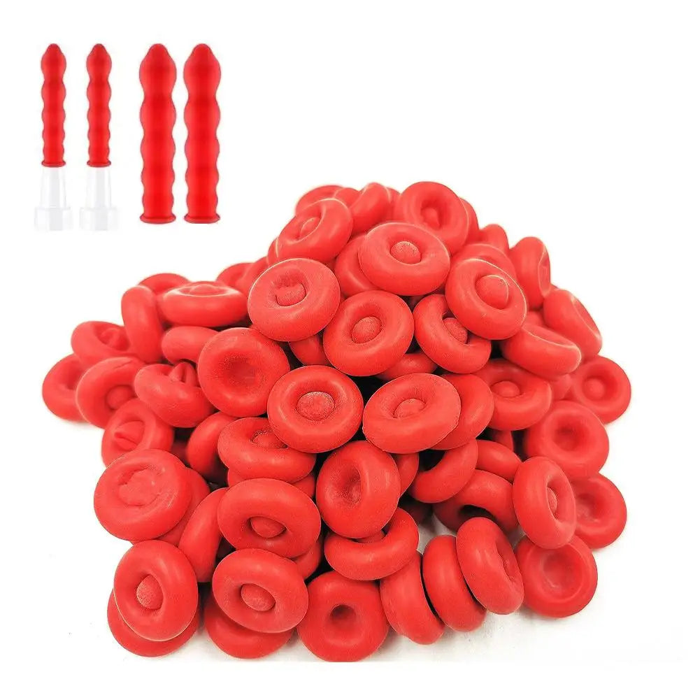 10pcs Caulking Gun Nozzles Cap Red Caulk Saving Caulk Saver Tube Covers for Sealing Preserving Finishing Construction Tools ﻿ Peaceful Pleasures Health and Wellness