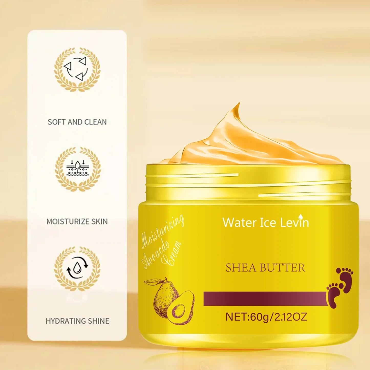Pure Shea Butter Foot Cream 60g – Moisture Lock & Skin Repair