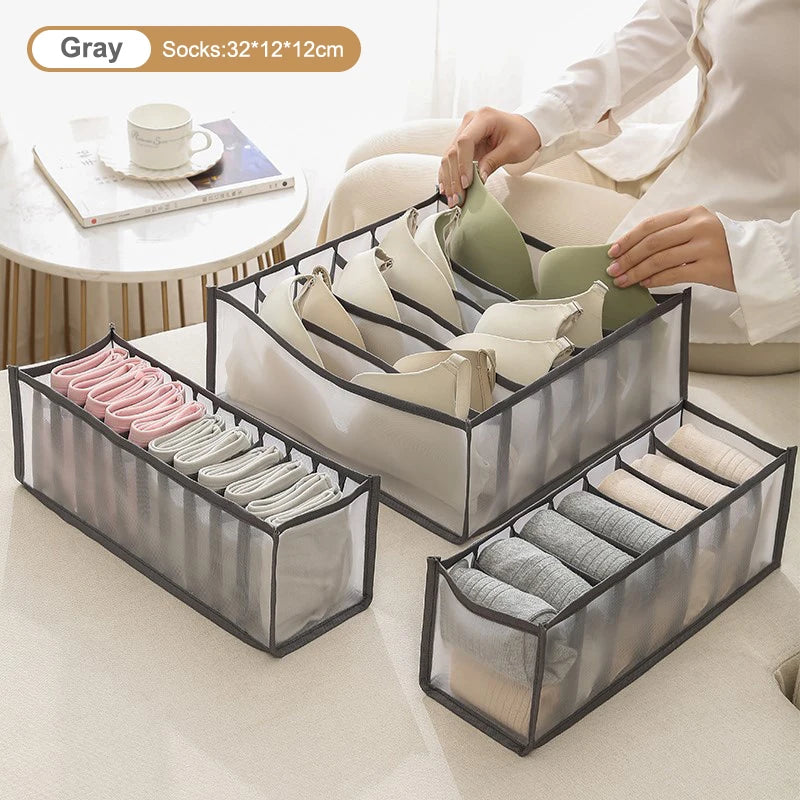 Folding Fabric Drawer Storage Box – Underwear & Socks