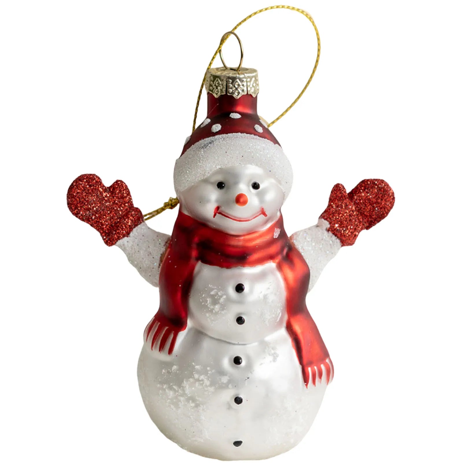 Mini Christmas Glass Pendant Snowman Santa Claus Christmas Tree Pendant for Christmas Tree Holiday Western Decor Peaceful Pleasures Health and Wellness Snowman