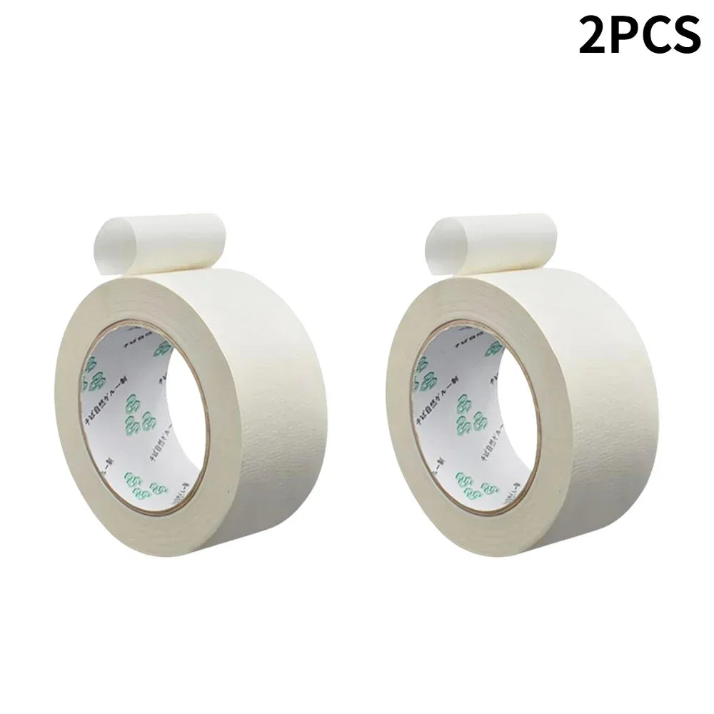 50mmx50m Painter Masking Tape Writable No Residue Easy Tear Single Side Paper Tapefor Car Wall Floor Painting Packaging Sealing Peaceful Pleasures Health and Wellness 50m X 2