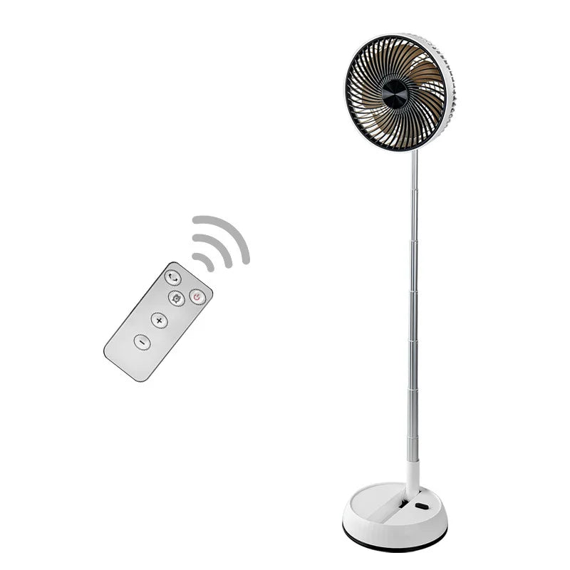 5400mAh Portable Tower Fan – Remote, Oscillating & Telescopic