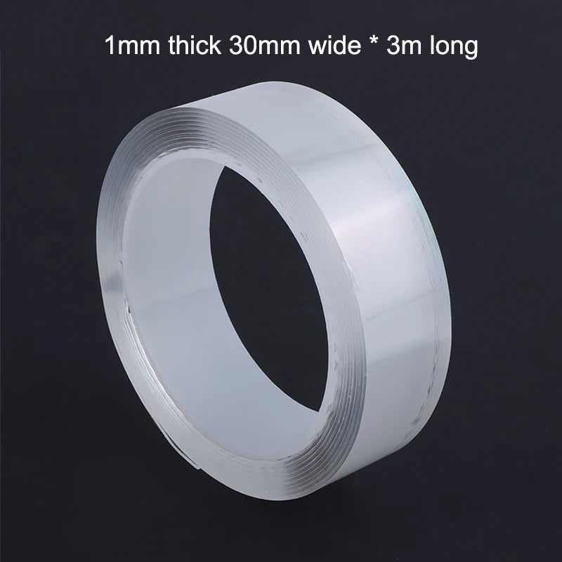 Kitchen Bathroom Nano Tape Super Strong Double Sided Tape Extra Strong Adhesive Non-slip Tape Waterproof Transparent Tape Peaceful Pleasures Health and Wellness A7