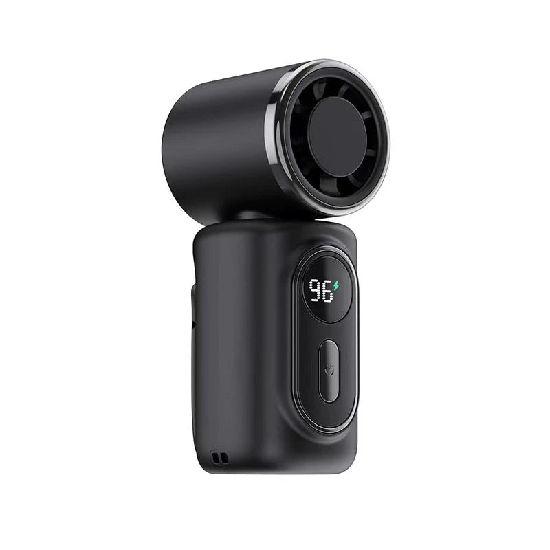 Lenovo Mini Handheld Cooling Clip Fan 100 Gear Speed Adjustment Lightweight Design Fan USB Charging For Outdoor Camping Gift Peaceful Pleasures Health and Wellness Black