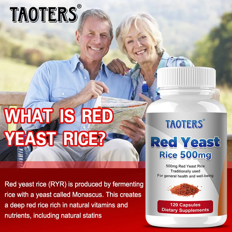 Red Yeast Rice 500mg Capsules | Heart & Cholesterol Support