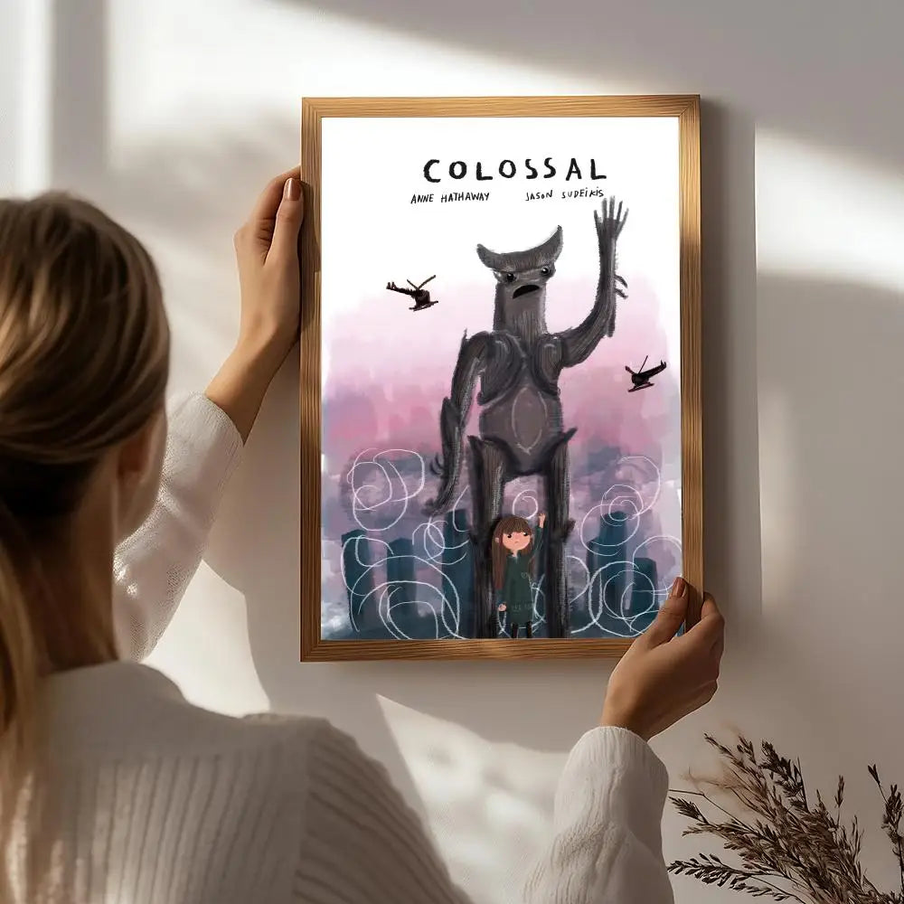 Movie Colossal HD Self-Adhesive Waterproof Wall Art Poster Wall Art Poster Peaceful Pleasures Health and Wellness White4 15X20cmNoframe