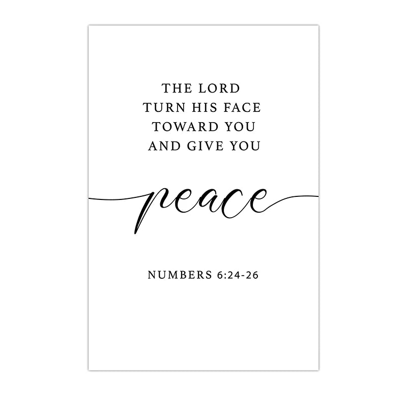 Christian Bible Verse Wall Art, Nordic Scripture Canvas Painting, Minimalist Poster Print for Office Bedroom Living Room Decor Peaceful Pleasures Health and Wellness 04 40x60cm No Frame China Mainland