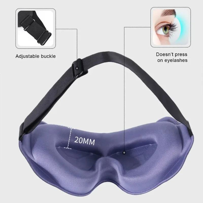3D Sleep Eye Mask – Light Blocking, Breathable, Non-Pressing Sleep Eye Mask Peaceful Pleasures Health and Wellness
