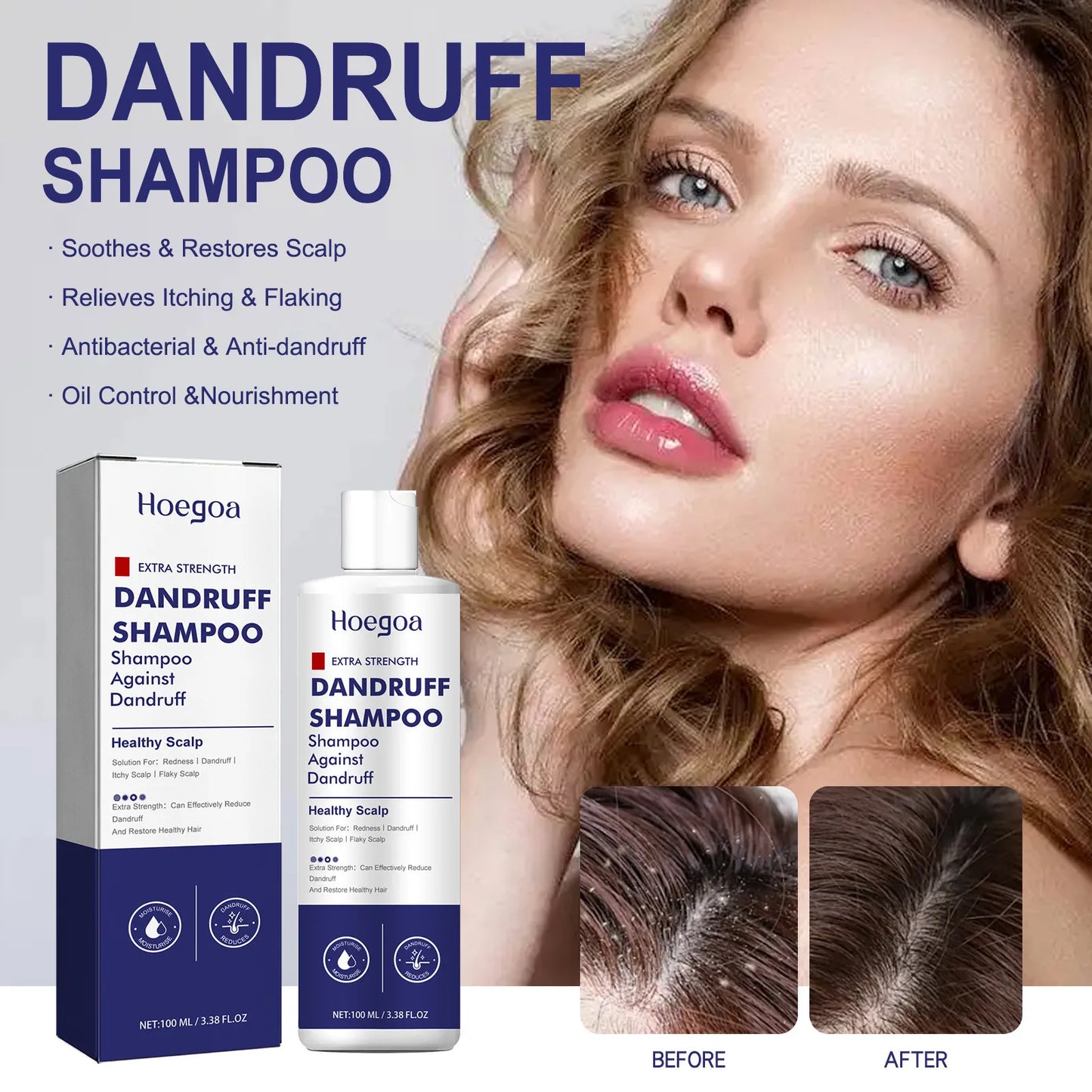 HOEGOA Deep Scalp Cleansing & Hair Thickening Shampoo