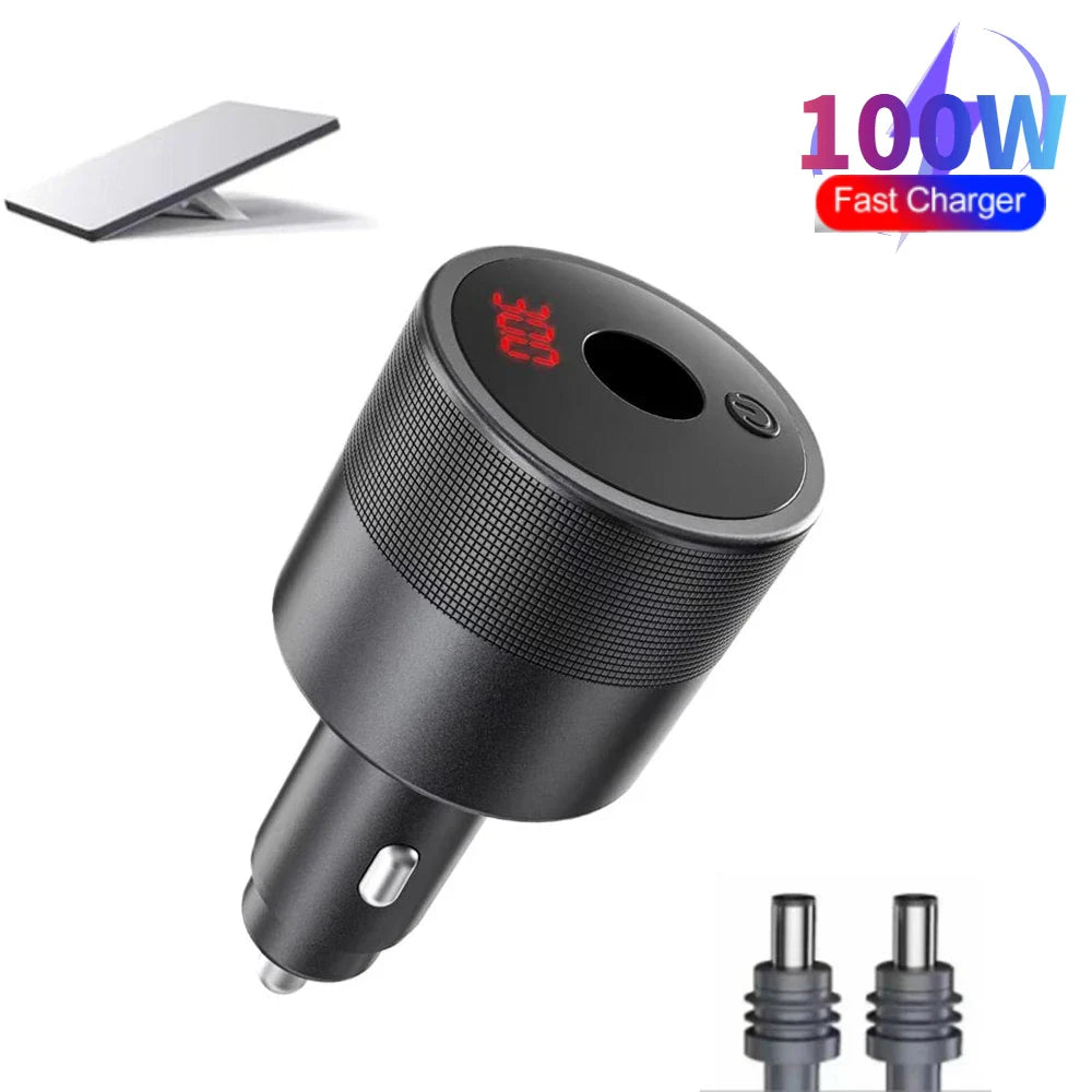 100W Car Charger for Starlink Mini – Dual USB-A & USB-C