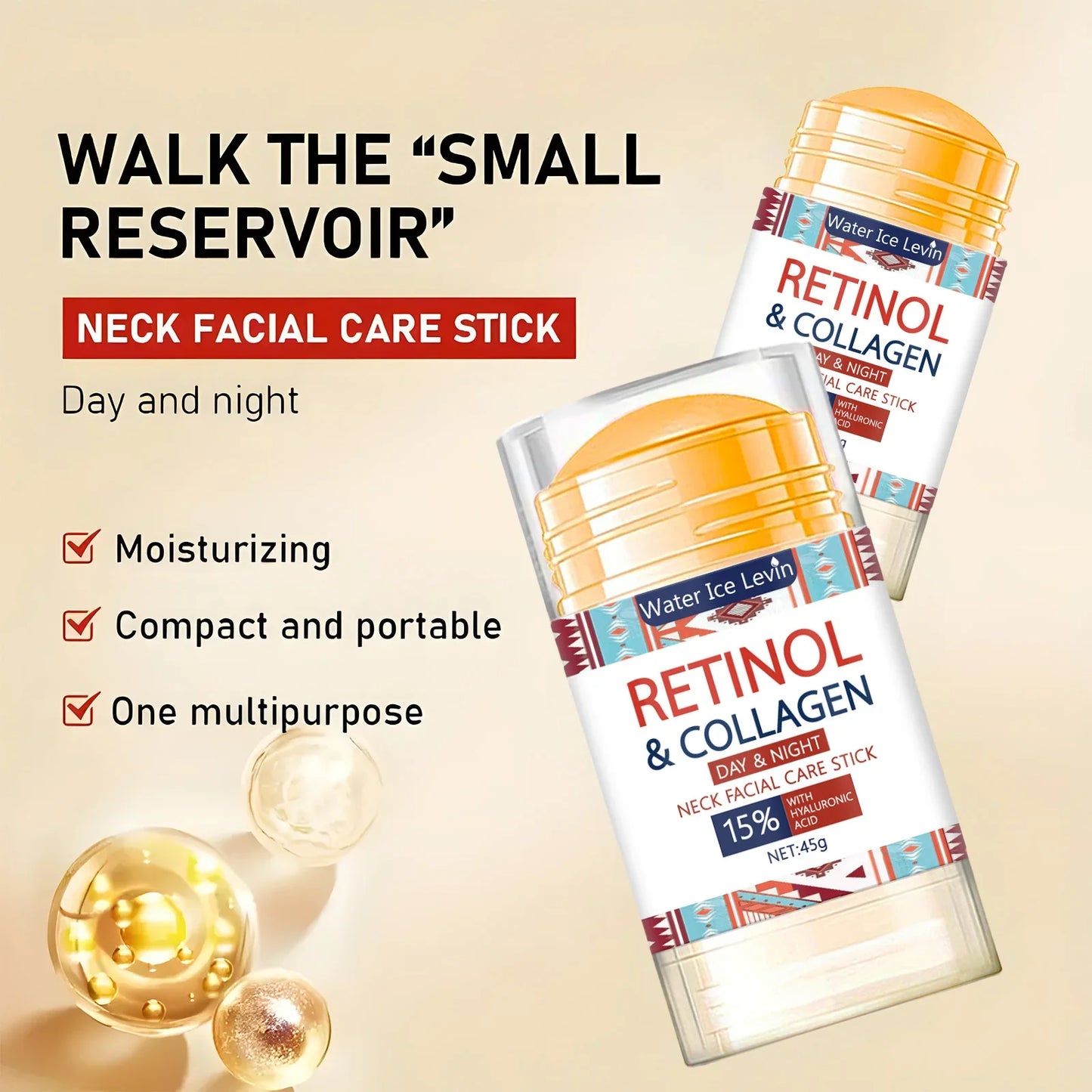 Retinol Firming Cream Stick – Collagen & Hyaluronic Acid 45g