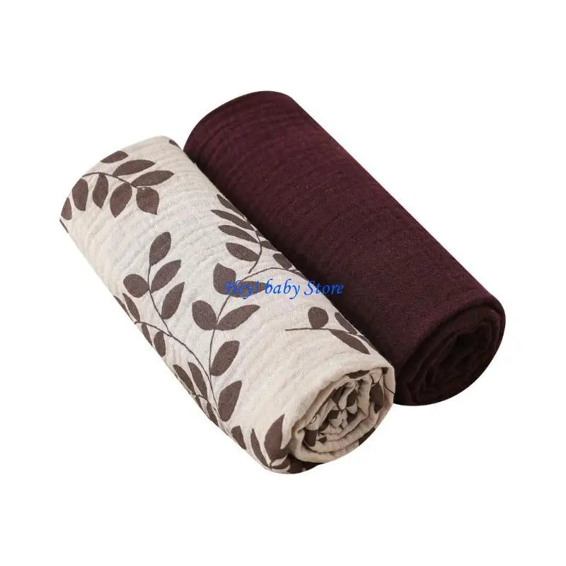 Soft Unisex Newborn Baby Receiving Blanket Swaddle Wrap – 2 Pack