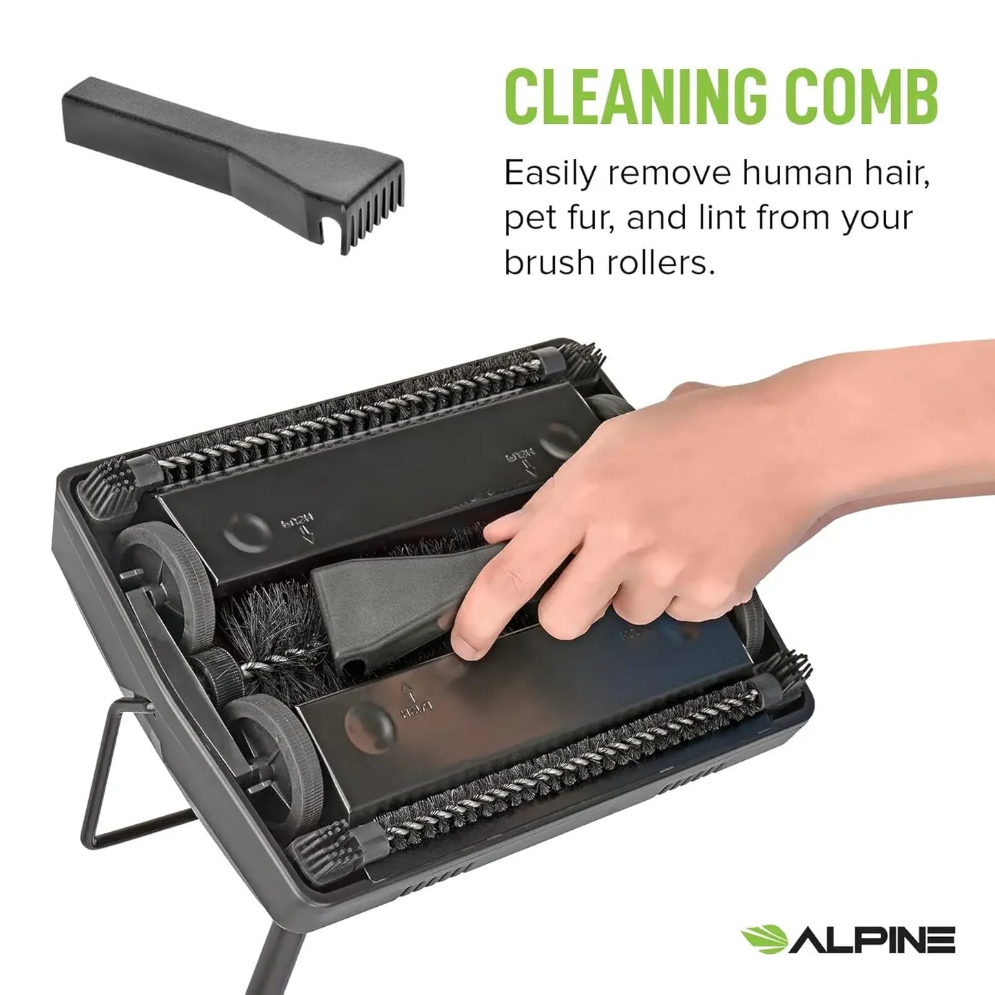 Cordless Manual Carpet Sweeper with Triple Brush for Multi-Surface Floors - Easy Cleaning on Hardwood and Carpets Peaceful Pleasures Health and Wellness