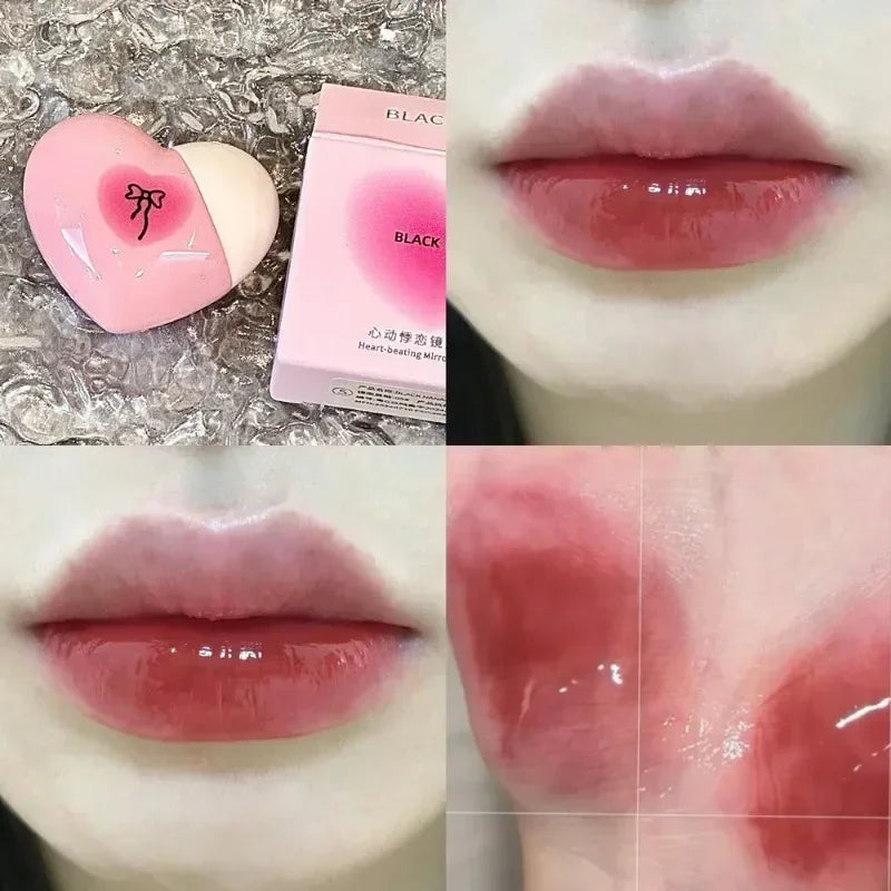Heart-Shaped Jelly Lip Gloss | Hydrating Mirror Shine Tint