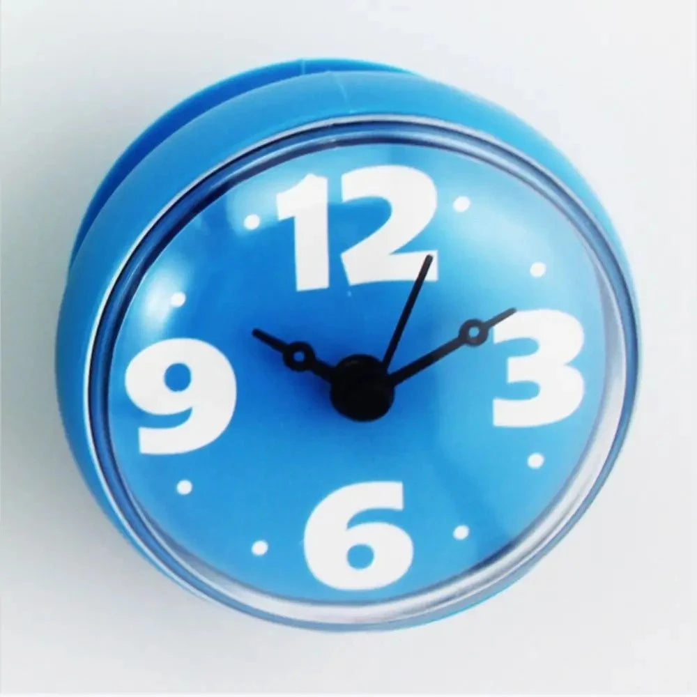 Waterproof Wall Clock With Silicone Suction Cup For Bathroom Shower Peaceful Pleasures Health and Wellness